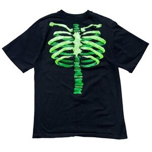 Black & Green Skeleton Tee